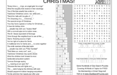 Christmas Puzzle Solution - Clue Search Puzzles with Clue Search Puzzles Thanksgiving Answer Key