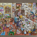 Doodletown: Thanksgiving Togetherness   1000 Piece Jigsaw Puzzle For Thanksgiving Togetherness Puzzle