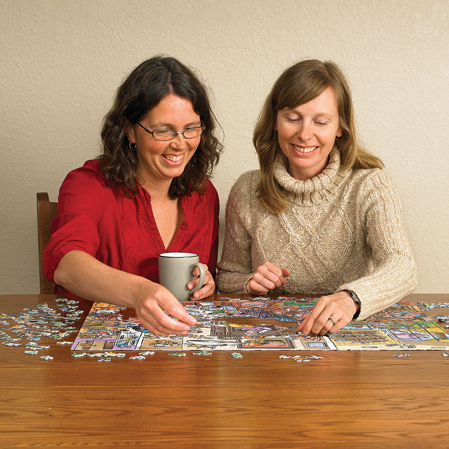 Doodletown: Thanksgiving Togetherness - 1000 Teile - Cobble Hill within Thanksgiving Togetherness Puzzle