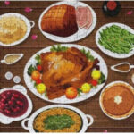 Dreamtimes Jigsaw Puzzles Artwork Gift For Adults Teens Food Of Intended For Thanksgiving Dinner Puzzle