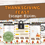 Escape Room Thanksgiving   Etsy Intended For Thanksgiving With Granny Logic Puzzle Key