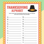 Free Printable Thanksgiving Alphabet Game Pertaining To Thanksgiving Printable Games And Puzzles