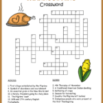 Free Printable Thanksgiving Crossword In Thanksgiving Crossword Puzzle Free