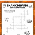 Free Printable Thanksgiving Crossword Puzzle In Christian Thanksgiving Crossword Puzzles Printable
