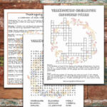 Free Printable Thanksgiving Puzzles Focused On God'S Faithfulness Inside Christian Thanksgiving Puzzles
