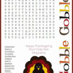 Free Thanksgiving Puzzles ~ Word Search And Maze Printable   Daily In Thanksgiving Puzzles Free Printable