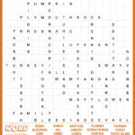 Free Thanksgiving Word Search Printable   With Answers Included With Regard To Thanksgiving Word Puzzles Adults