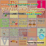 Fully Colored Thanksgiving Rebus Puzzle Game Frames 176–200 Pngs For Thanksgiving Rebus Puzzles With Answers