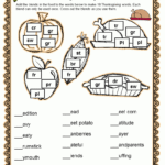 Fun Games 4 Learning: Thanksgiving Word Puzzles Freebie Intended For Thanksgiving Puzzle Games