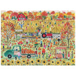 Galison Michael Storrings Pumpkin Patch Puzzle 1000Pcs   Puzzles In Michael Storrings Thanksgiving Puzzle