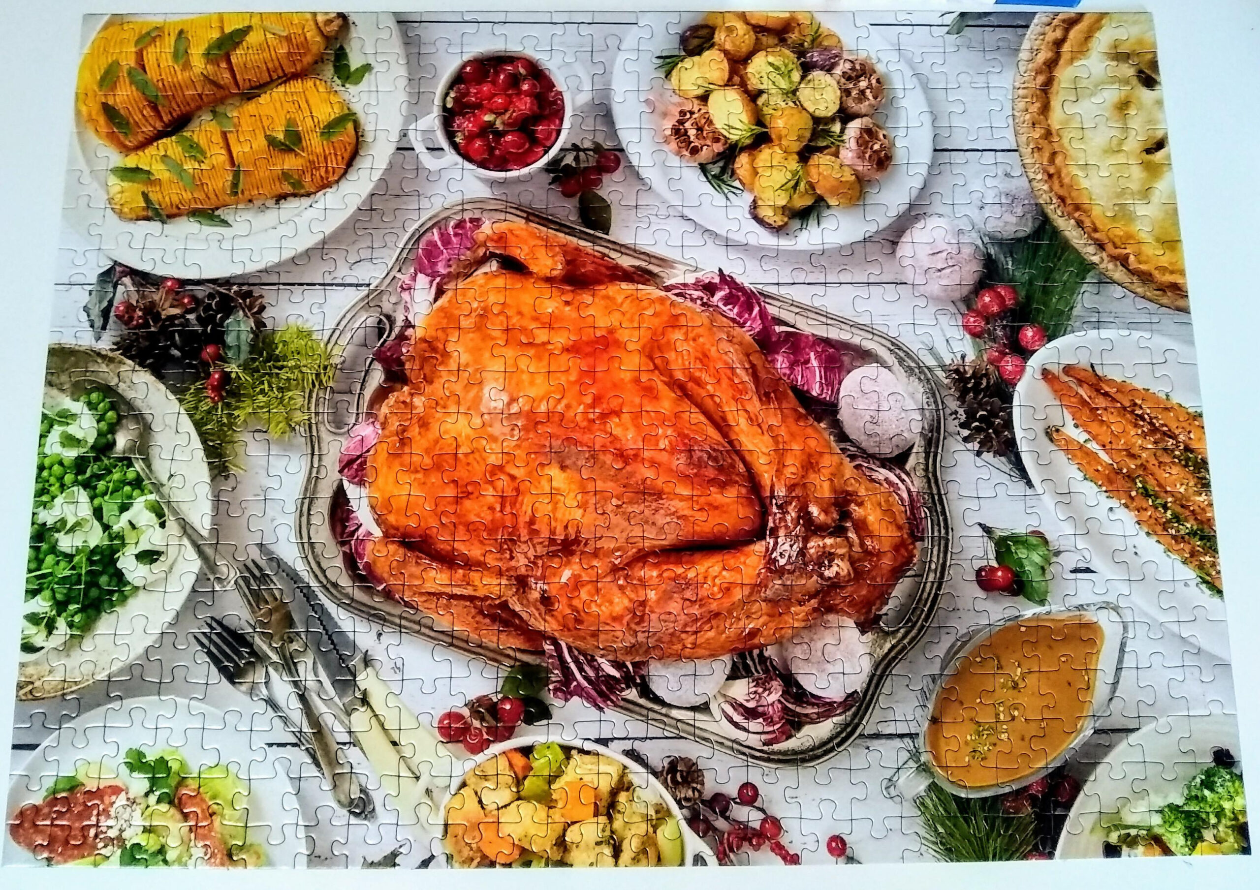 Happy Thanksgiving, Fellow Puzzlers! Ravensburger, Autumn Feast pertaining to Ravensburger Thanksgiving Puzzle