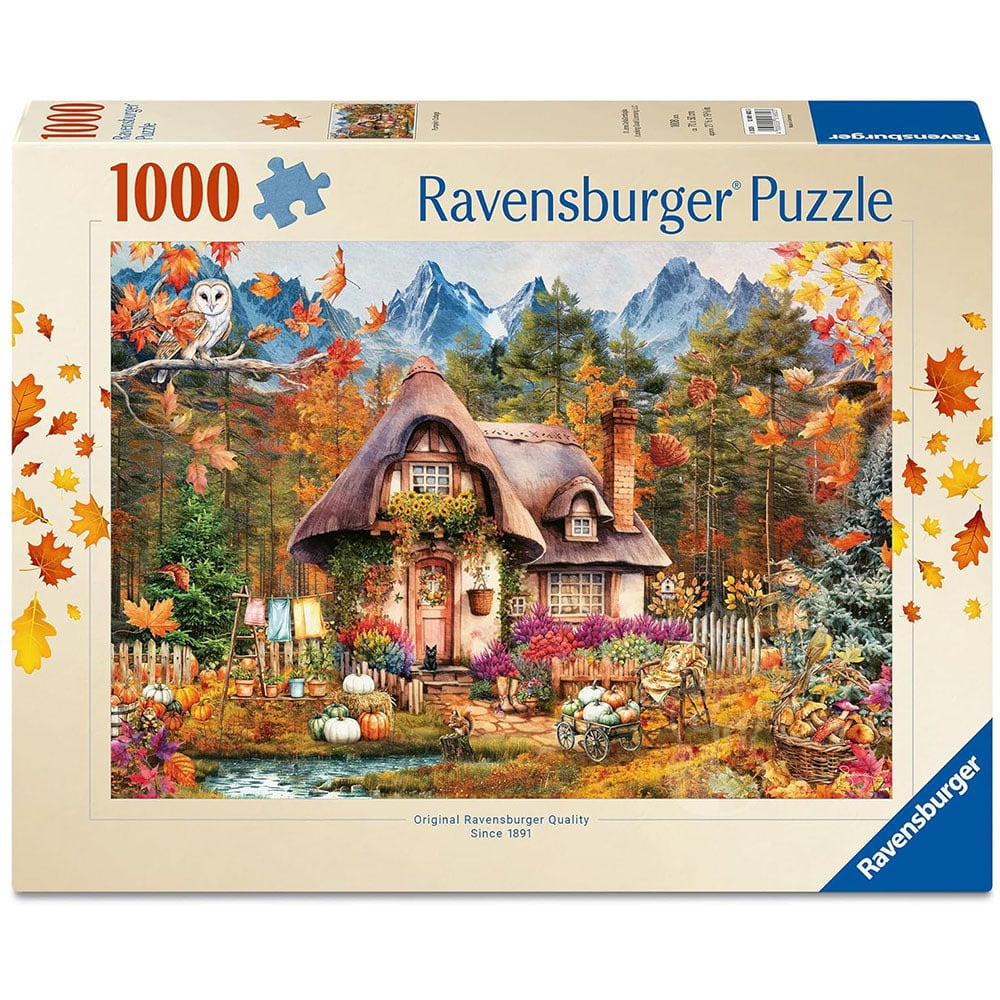 Ravensburger Pumpkin Cottage Puzzle 1000Pcs - Puzzles Canada intended for Ravensburger Thanksgiving Puzzle