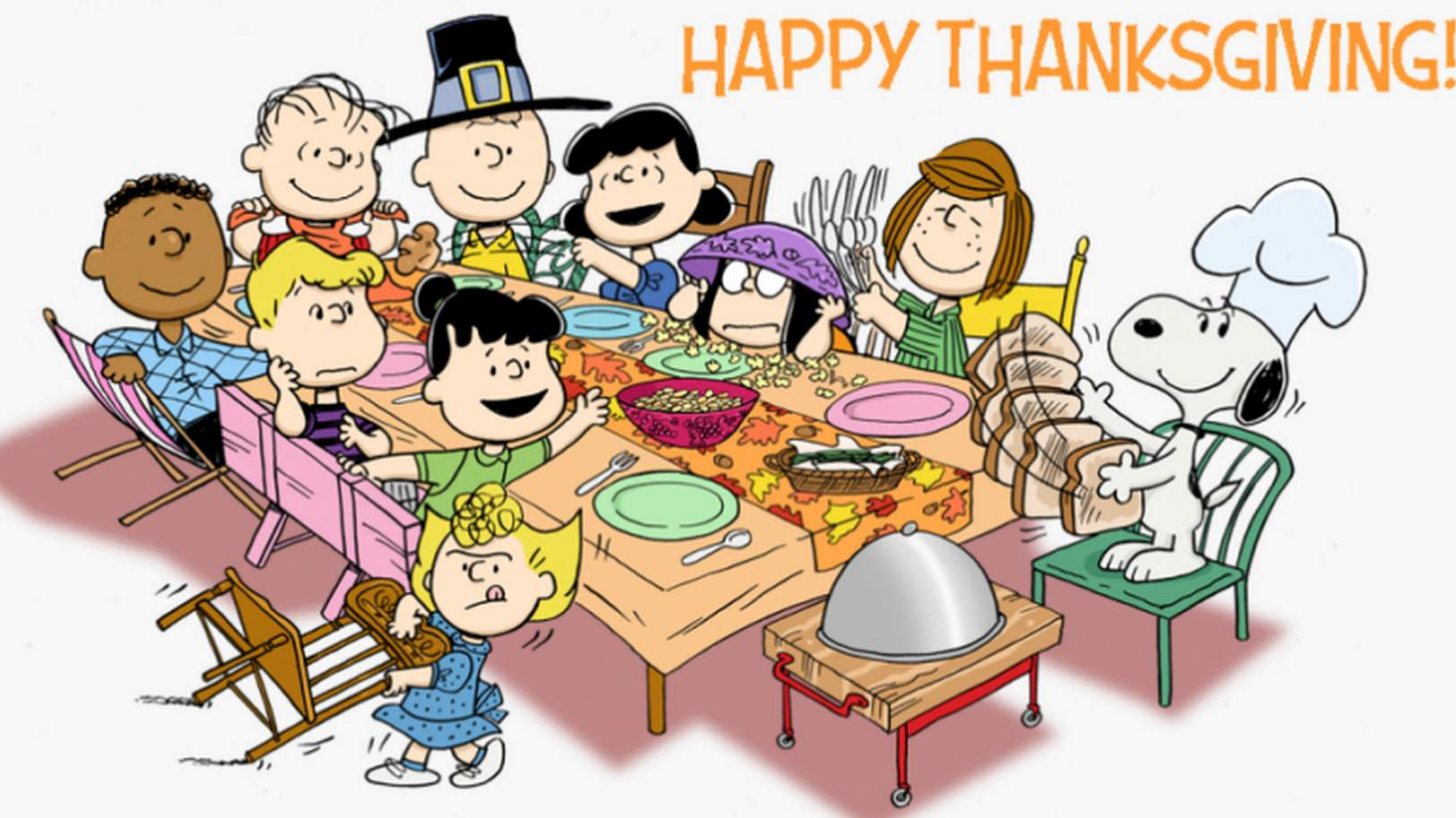 Solve Charlie Brown Thanksgiving Jigsaw Puzzle Online With 104 Pieces throughout Snoopy Thanksgiving Puzzle