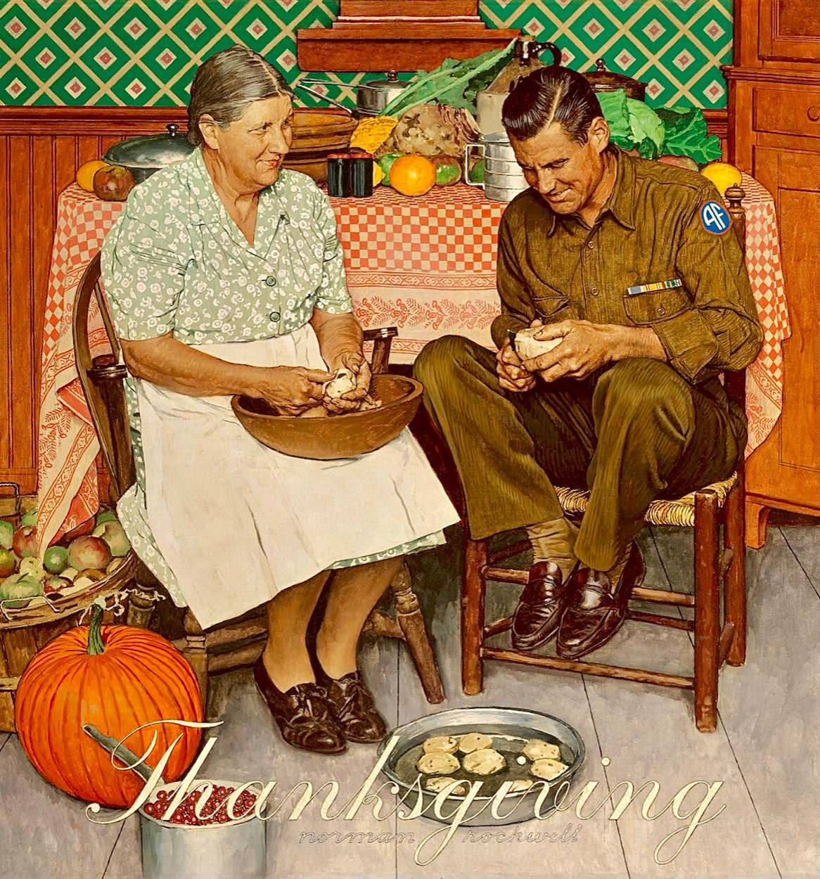 Solve Home For Thanksgiving, 1945, Norman Rockwell (1894-1978 with regard to Norman Rockwell Thanksgiving Puzzle