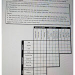 Solved Thanksgiving Logic Puzzle Use The Clues To Figure Out For Thanksgiving Logic Puzzle Answers