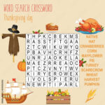 Stock Vektorgrafik „Easy Word Search Crossword Puzzle With Regard To Easy Thanksgiving Crossword Puzzles