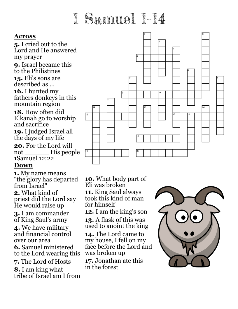 Thankfulness Psalm 100:1-5 Crossword - Wordmint in Psalms Of Thanksgiving Crossword Puzzle