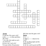 Thankfulness Psalm 100:1 5 Crossword   Wordmint Within Psalms Of Thanksgiving Crossword Puzzle