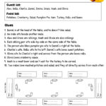 Thanksgiving Brain Teasers   14 Free Pdf Printables | Printablee With Regard To Thanksgiving Dinner Logic Puzzle Answers