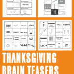 Thanksgiving Brain Teasers Printable Throughout Thanksgiving Rebus Puzzle