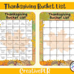 Thanksgiving Bucket List | Printable Bucket List | Holiday Within Thanksgiving With Granny Logic Puzzle Key