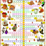 Thanksgiving: Crossword Puzzl…: English Esl Worksheets Pdf & Doc With Regard To Esl Thanksgiving Crossword Puzzle