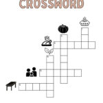 Thanksgiving Crossword Puzzle   Cute & Free Printable | Saturdaygift Throughout Easy Thanksgiving Crossword Puzzle