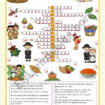 Thanksgiving Crossword Puzzle   Esl Worksheetmena22 For Esl Thanksgiving Crossword Puzzle