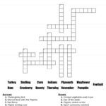 Thanksgiving Crossword Puzzle Free Printable For Kids Or Adults Within Thanksgiving Crossword Puzzle With Word Bank