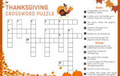 Thanksgiving Crossword Puzzle – Sword &amp; Shield pertaining to Thanksgiving Crossword Puzzle Free