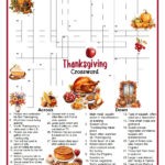 Thanksgiving Crossword Puzzle With Regard To First Thanksgiving Foods Crossword Puzzle Answer Key