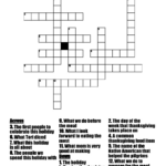 Thanksgiving Crossword Puzzle   Wordmint In The First Thanksgiving Crossword Puzzle
