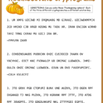 Thanksgiving Cryptograms Throughout Thanksgiving Secret Message Puzzle