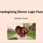 Thanksgiving Dinner Logic Puzzle | Pptx In Thanksgiving Dinner Logic Puzzle Answers