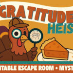 Thanksgiving Escape Room Kit Kids Mystery Game Dinner Table Logic In Thanksgiving Dinner Logic Grid Puzzle