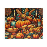 Thanksgiving Feast, Family Gathering, Holiday Puzzle (520 Inside Ravensburger Thanksgiving Puzzle