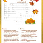 Thanksgiving Kreuzworträtsel   Etsy.de Intended For Thanksgiving Day Puzzle