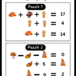 Thanksgiving Logic Puzzles, 10 Math Puzzles, Addition And Intended For Logic Puzzle Thanksgiving