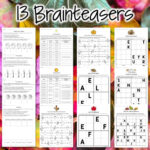 Thanksgiving Math Challenges & Brainteasers   With Regard To Thanksgiving Brain Puzzles