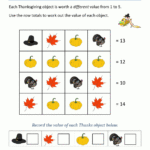 Thanksgiving Math Worksheets 2Nd Grade Within Thanksgiving Algebra Puzzles