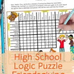 Thanksgiving Or Friendsgiving Logic Puzzle For High School With Regard To Thanksgiving Logic Puzzles For Middle School