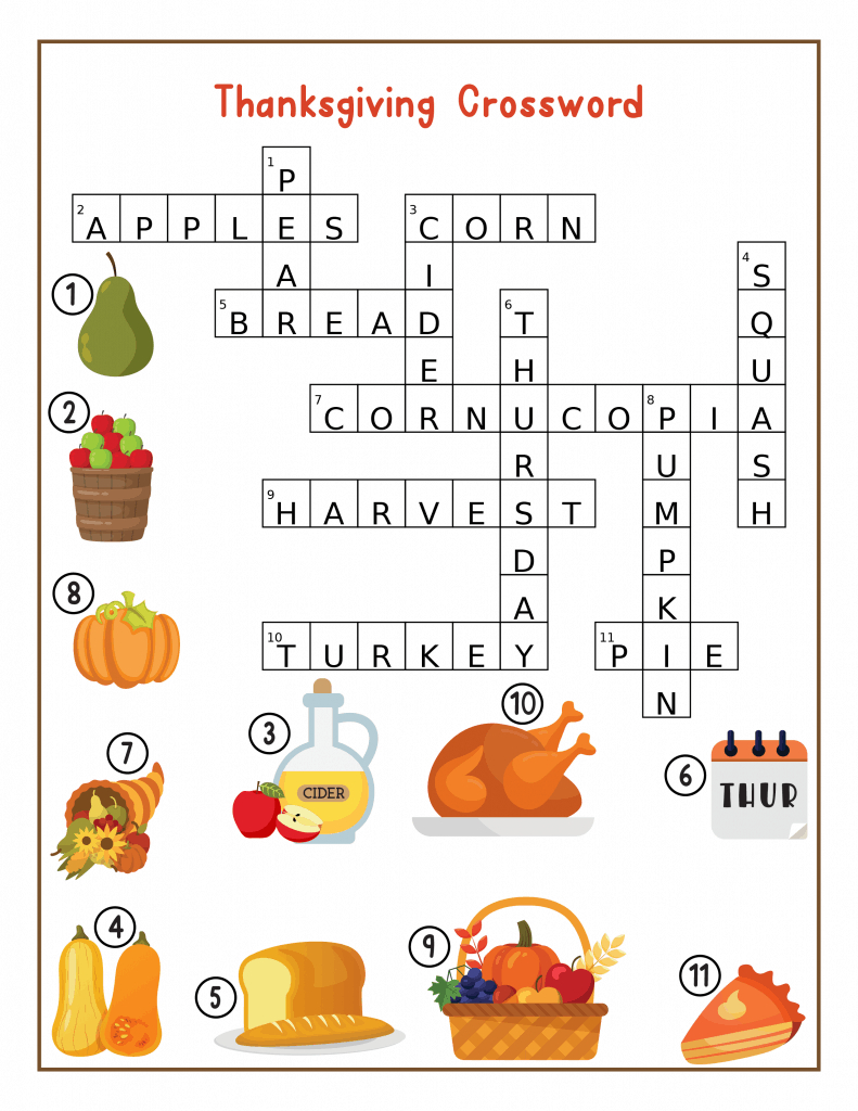 Thanksgiving Printable Games: I Spy, Maze, Crossword &amp;amp; Word Search within Thanksgiving Puzzle Games