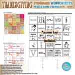 Thanksgiving Rebus Puzzle Game Frames 176–200 Worksheets | Made In Free Printable Thanksgiving Rebus Puzzles