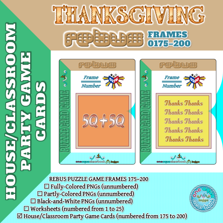 Thanksgiving Rebus Puzzles