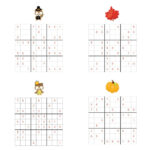 Thanksgiving Sudoku   {Free Printable}   Kids Activity Zone For Thanksgiving Sudoku Puzzle Answers