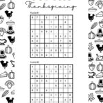 Thanksgiving Sudoku Puzzles   Cute & Free Printables | Saturdaygift Regarding Thanksgiving Sudoku Puzzle