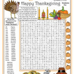 Thanksgiving Then & Now Printable Vocabulary Word Search Puzzle Throughout Thanksgiving Printable Puzzles