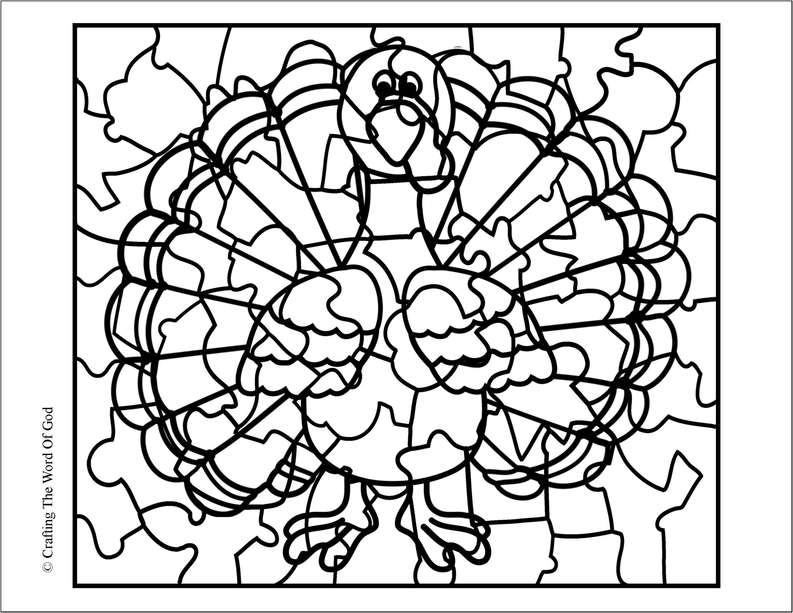 Thanksgiving Turkey Puzzle- Activity Sheet « Crafting The Word Of God with Thanksgiving Turkey Puzzle