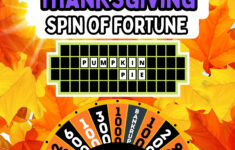 Thanksgiving Wheel Of Fortune Game: Virtual Party Fun (Digital within Wheel Of Fortune Thanksgiving Puzzles