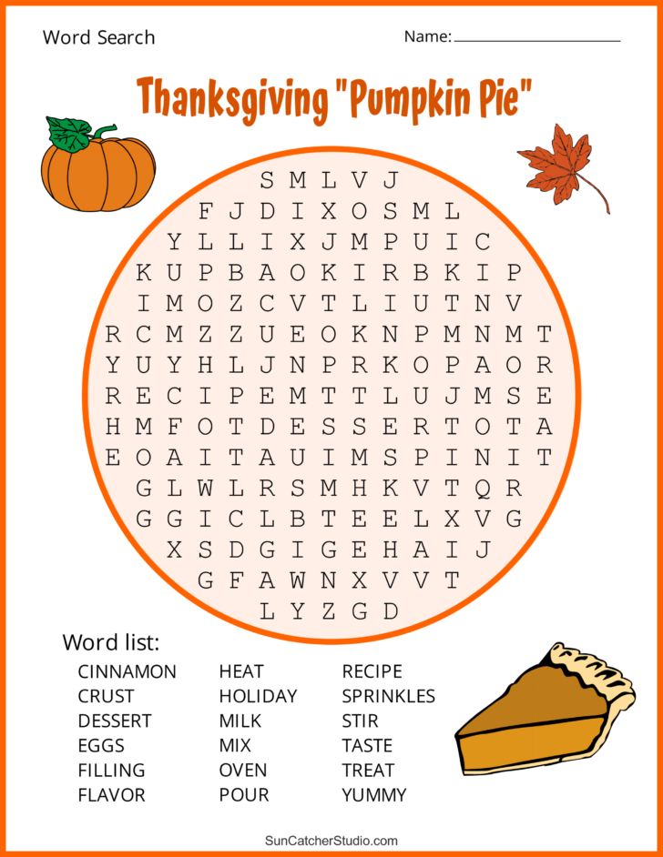Thanksgiving Puzzles For Adults Printables